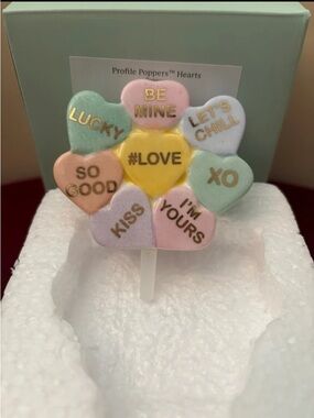 Lenox Profile Poppers Conversation Hearts Mini fits Nora Fleming.  New In Box
